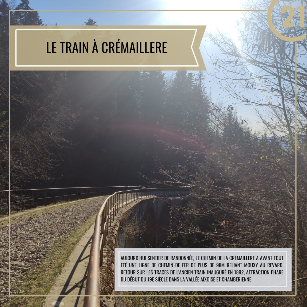 Rail du train à crémaillère